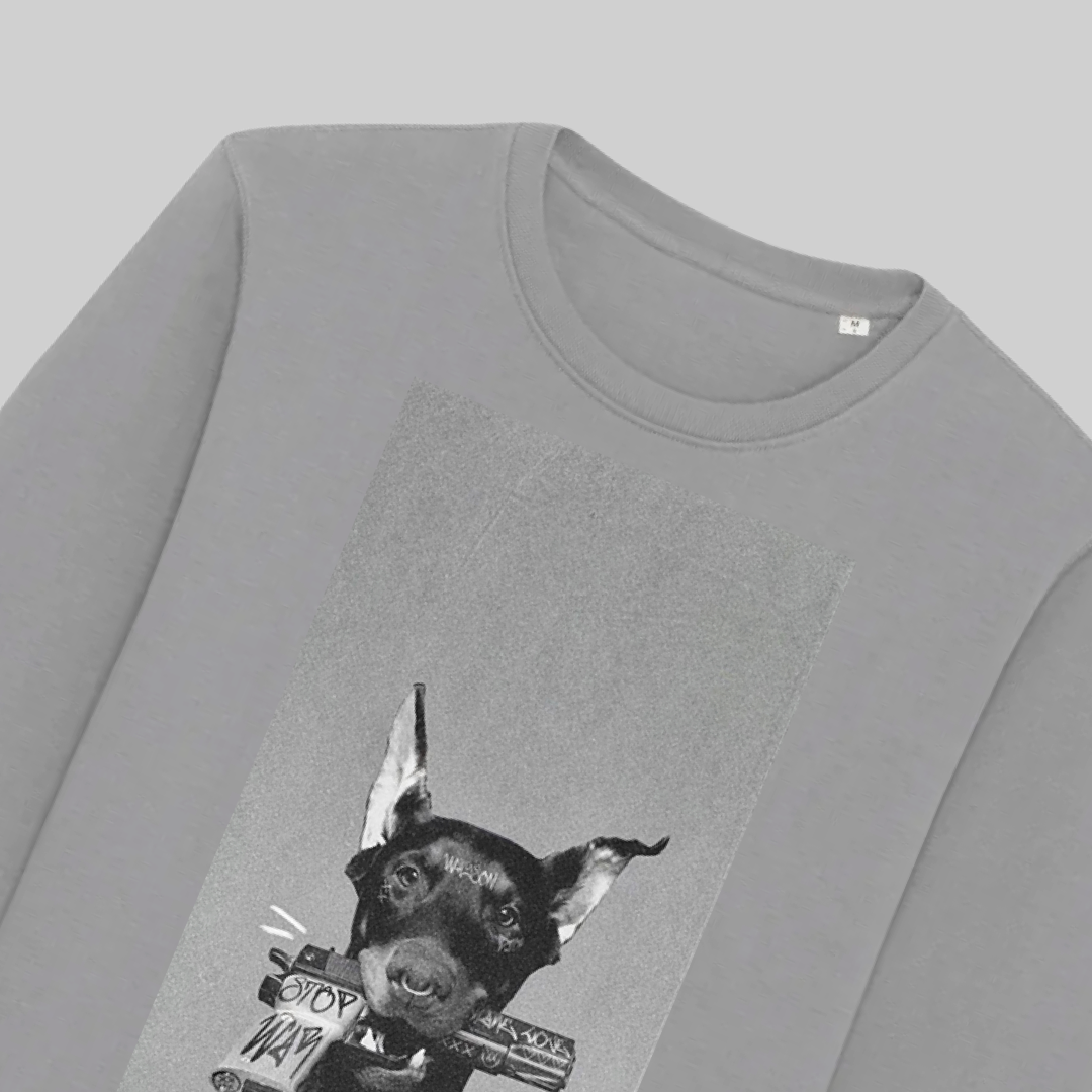Men’s Organic Cotton Sweater – "stop"