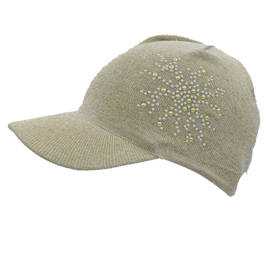 2190 - Damen Baseball Cap aus 100 % Baumwolle mit Lurex und Strass | Norton Caps