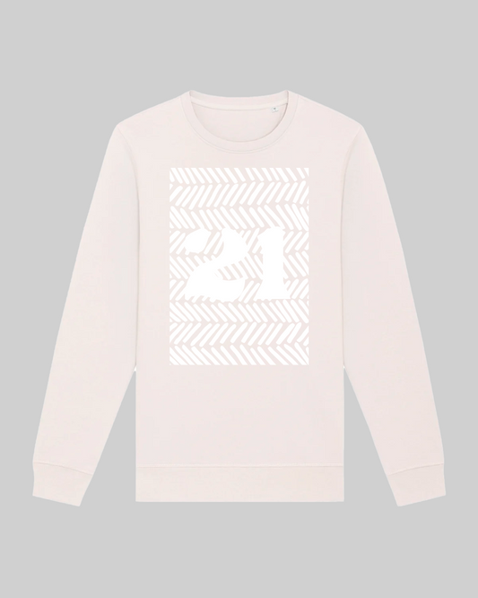 Herren-Sweater aus Premium Bio-Baumwolle – "21"