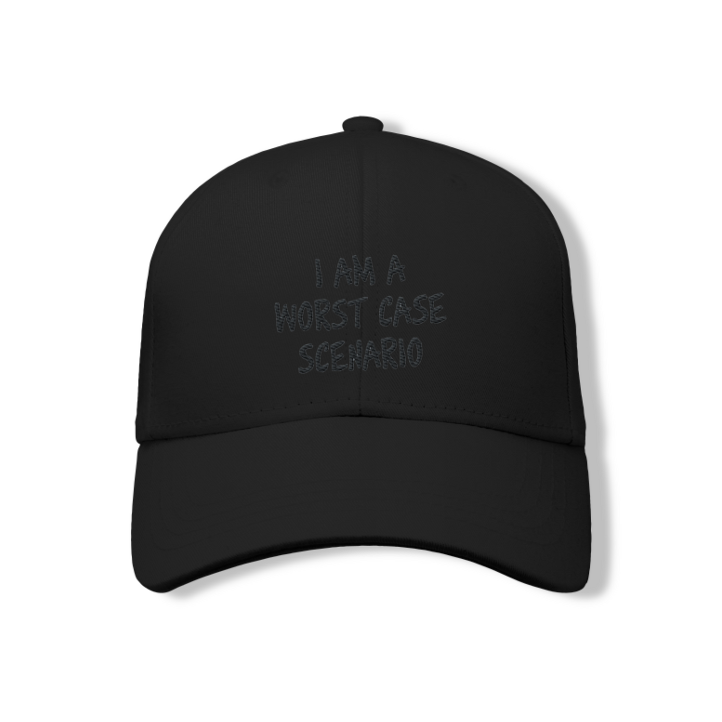 Casquette brodée pour femme – "worst case"