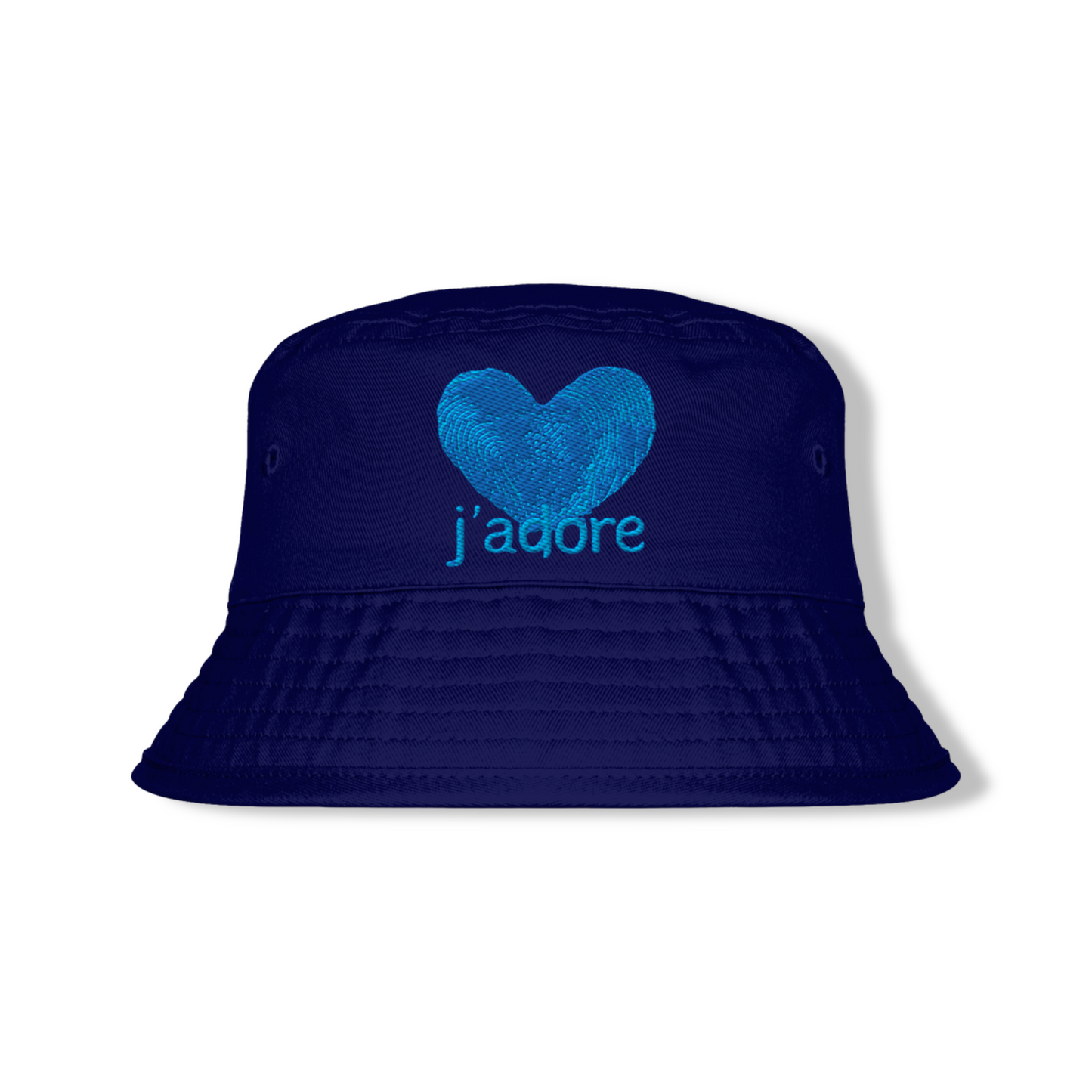 Bucket Hat in cotone premium – "j’adore"