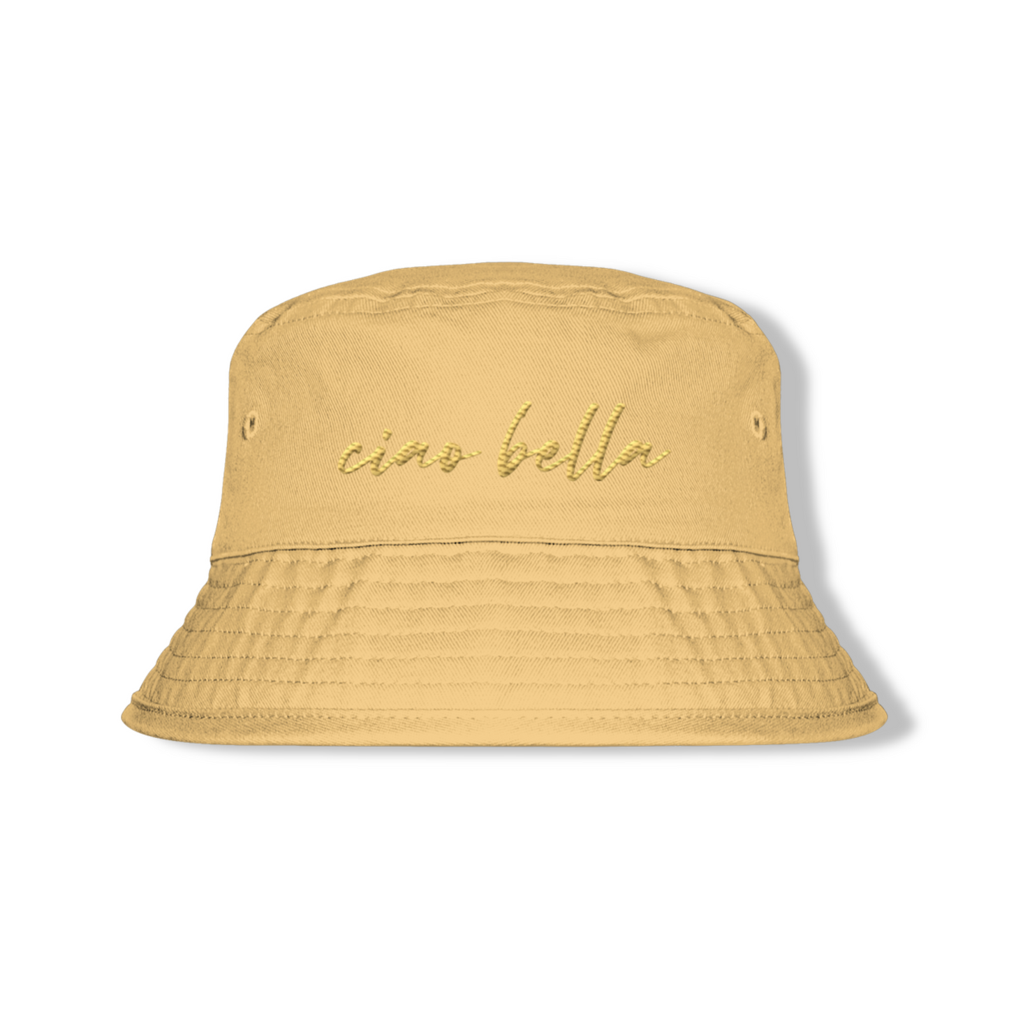 Premium Cotton Bucket Hat – "Ciao bella"