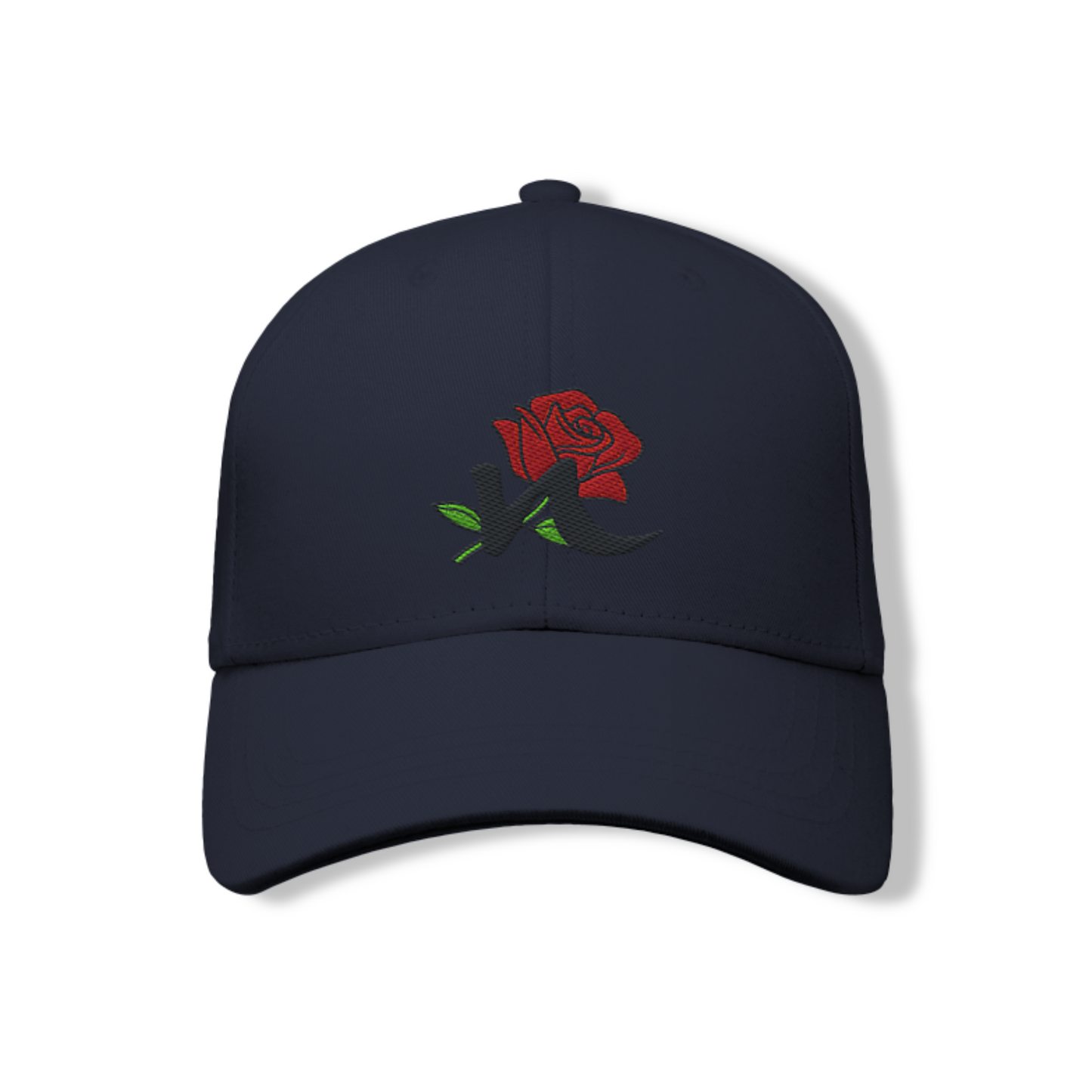Women's Cotton Cap – Rose Embroidery