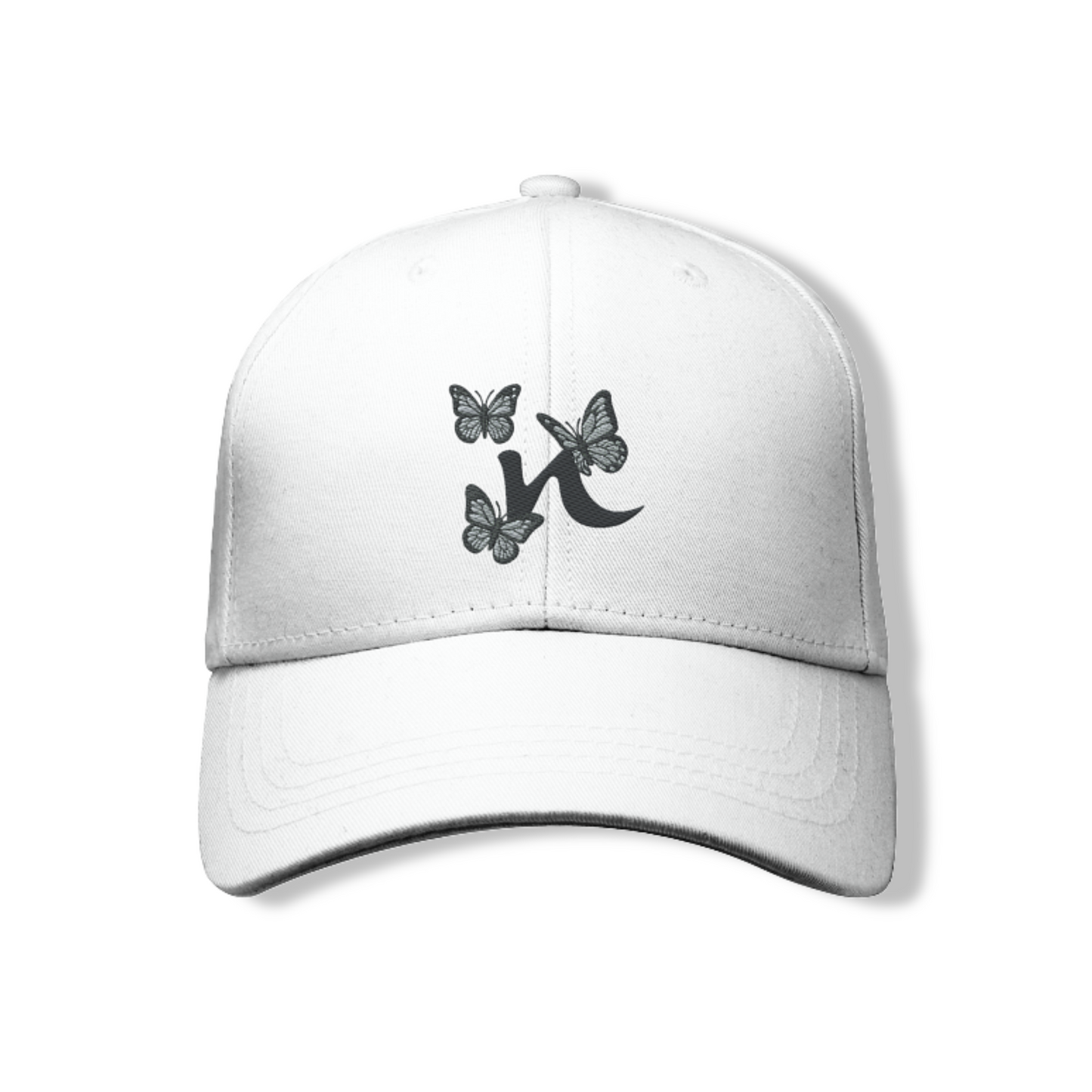 Women's Cotton Cap – Butterfly Embroidery
