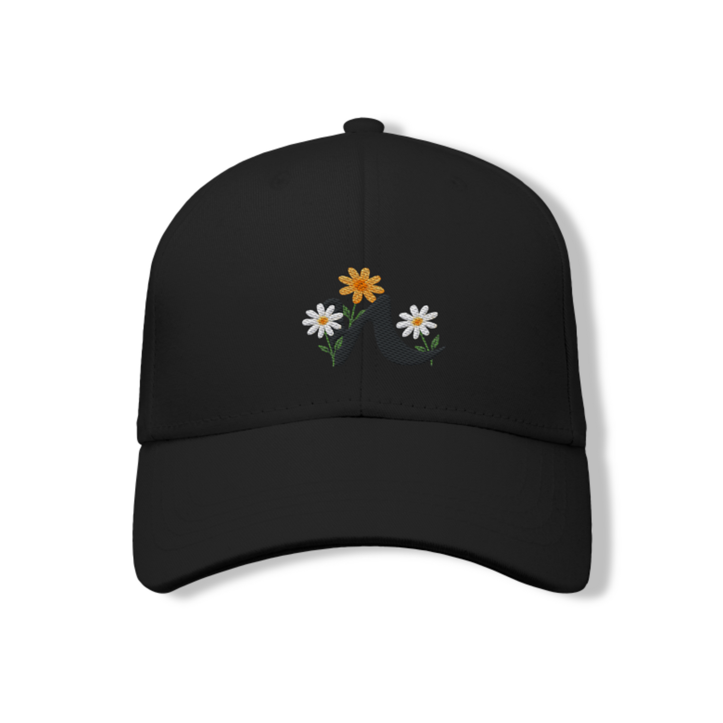 Women's Cotton Cap – Floral Embroidery