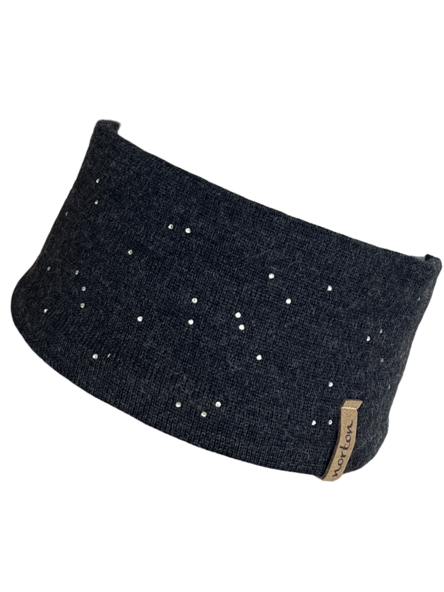 7564 - fascia in lana merino con strass