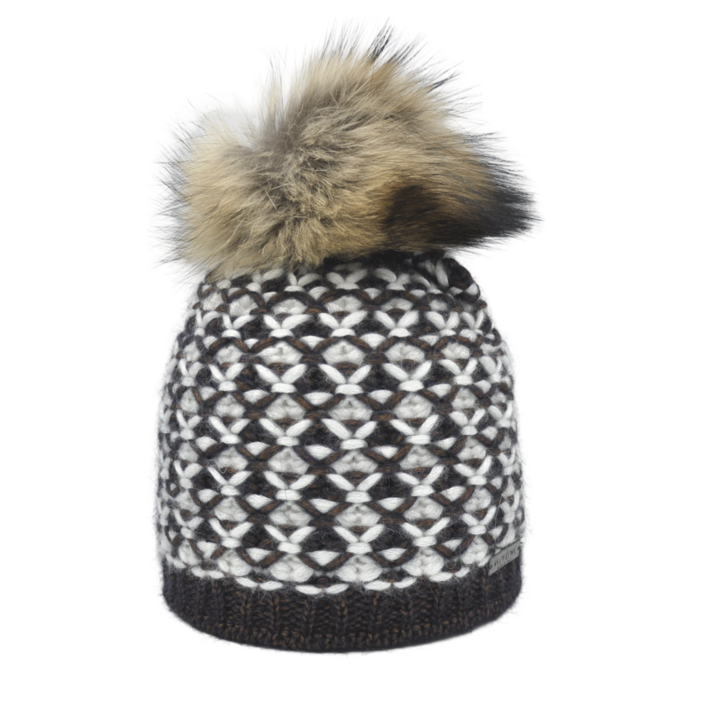 511- beanie in merino wool with bobble
