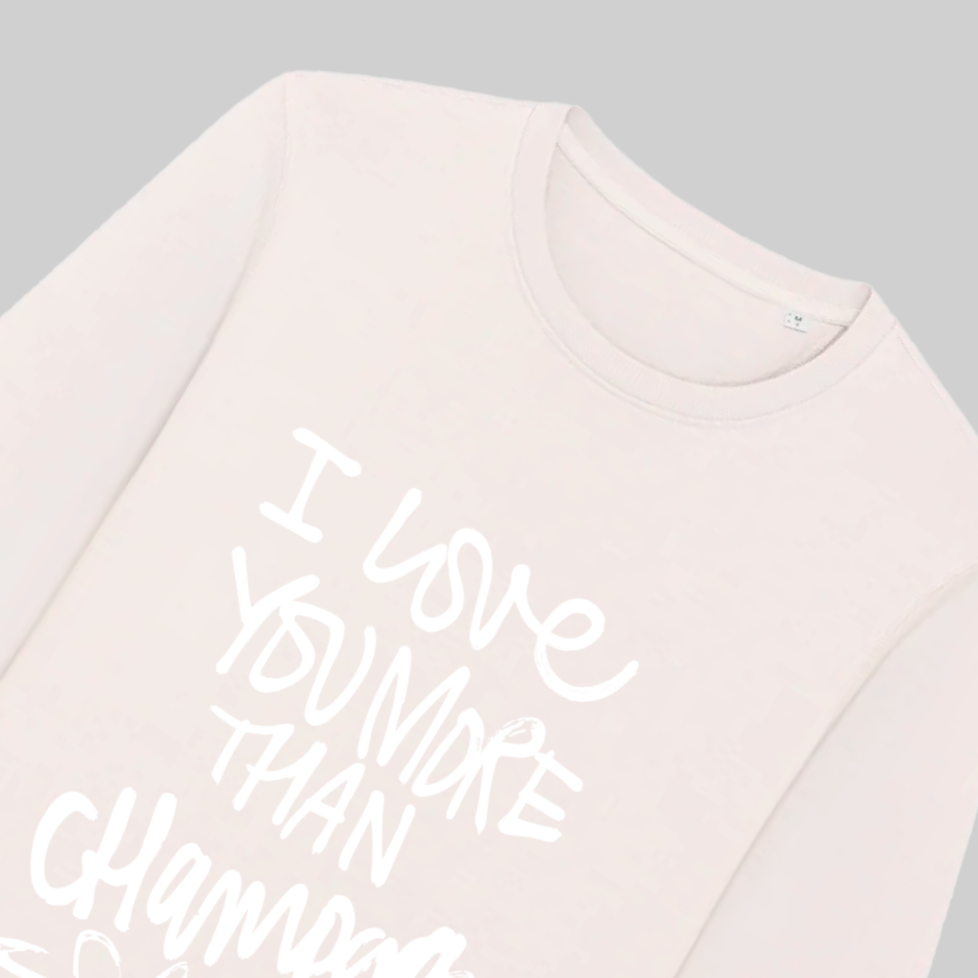 Damen-Sweater aus Premium Baumwolle – „Champagne“