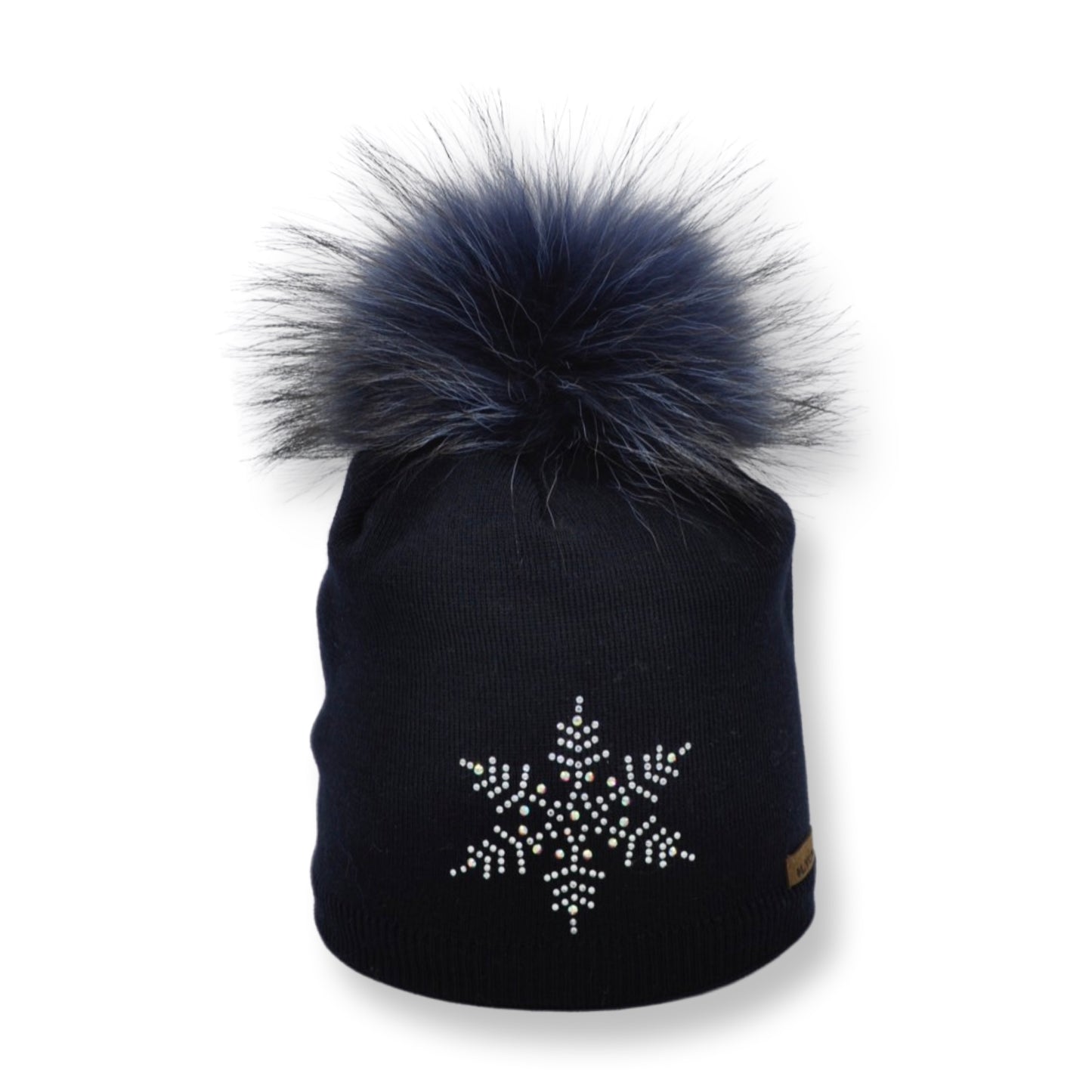 7379 - beanie with strass snowflake