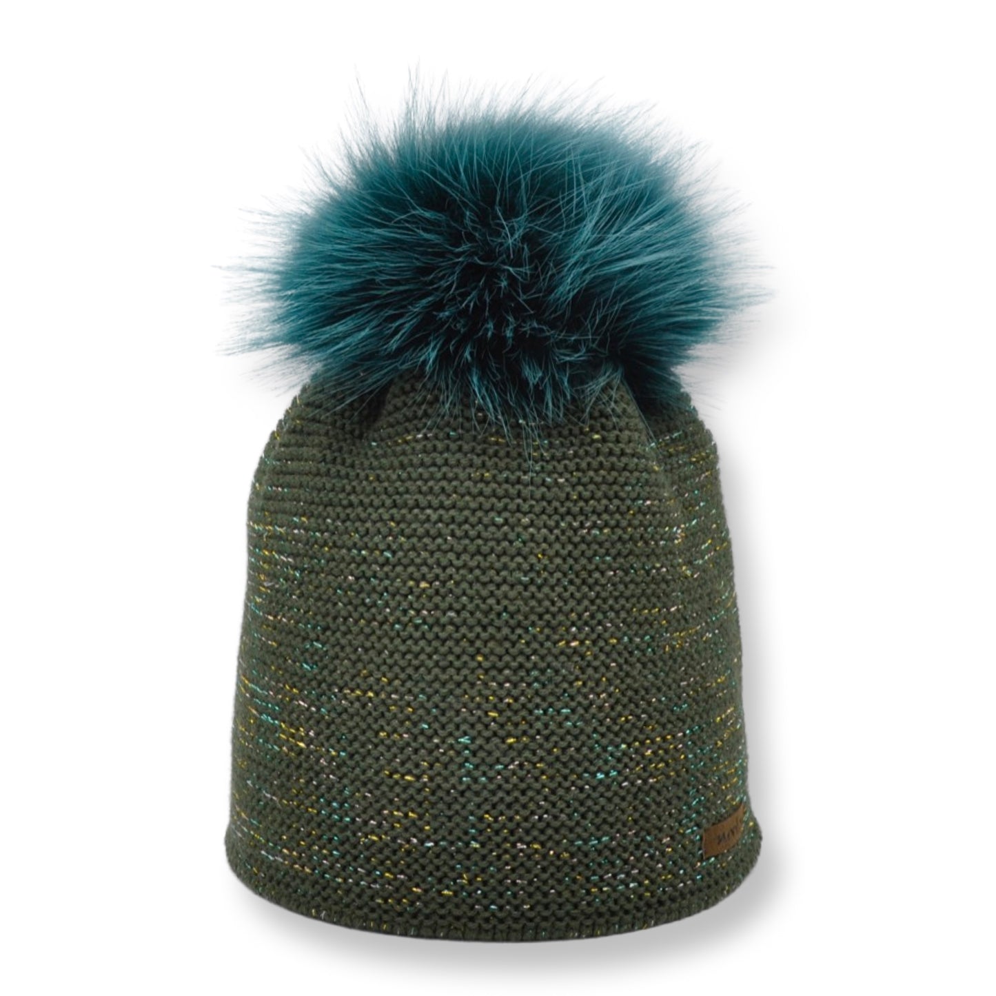 8207 - beanie in merino wool with multicolour lurex