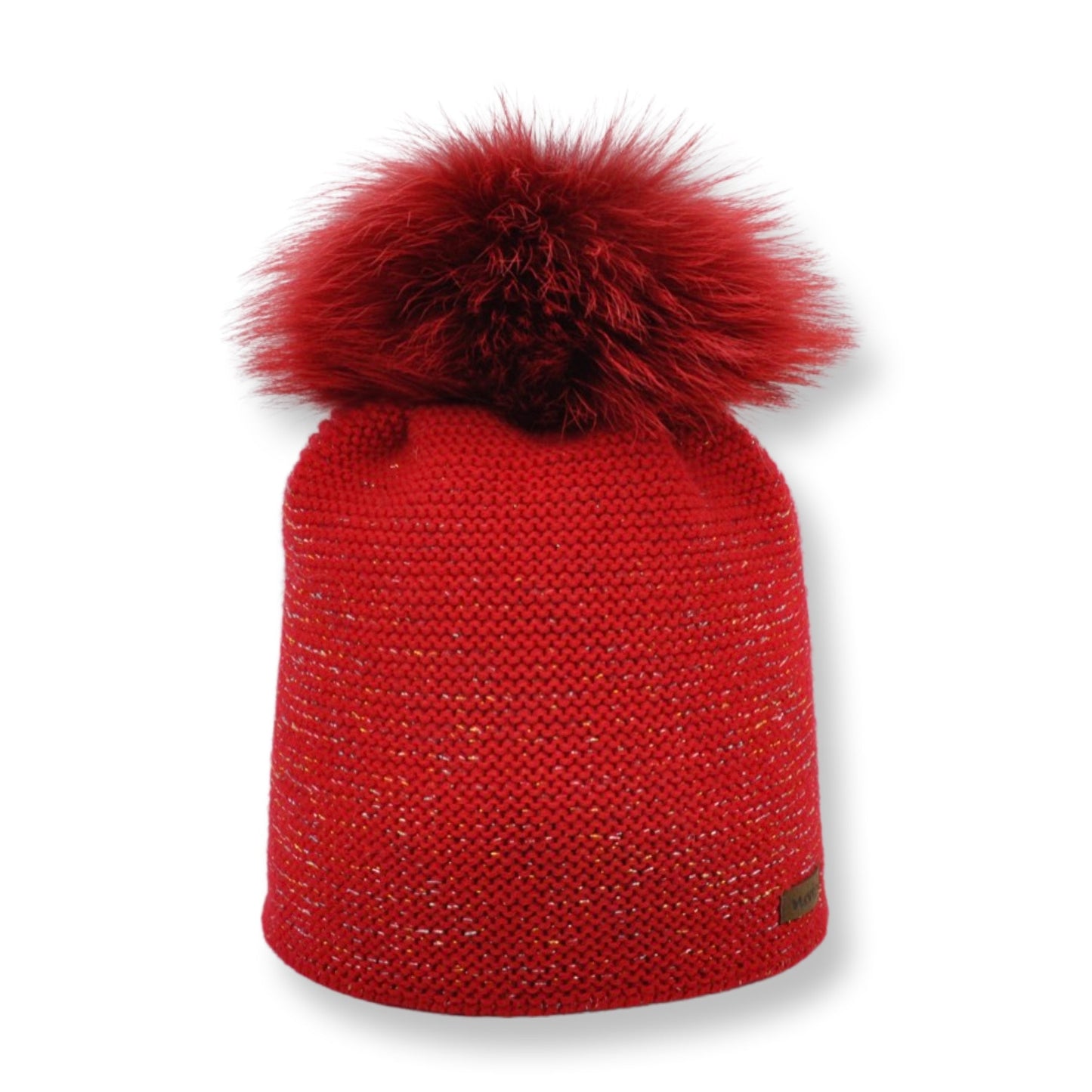 8207 - beanie in merino wool with multicolour lurex