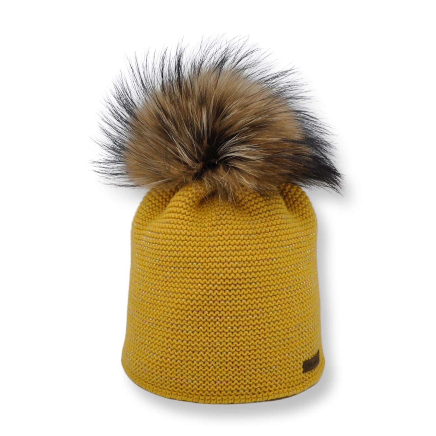 8207 - beanie in merino wool with multicolour lurex