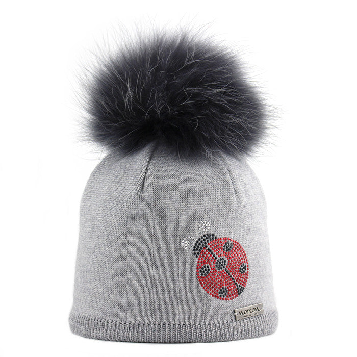 8267JR - beanie for kids with strass