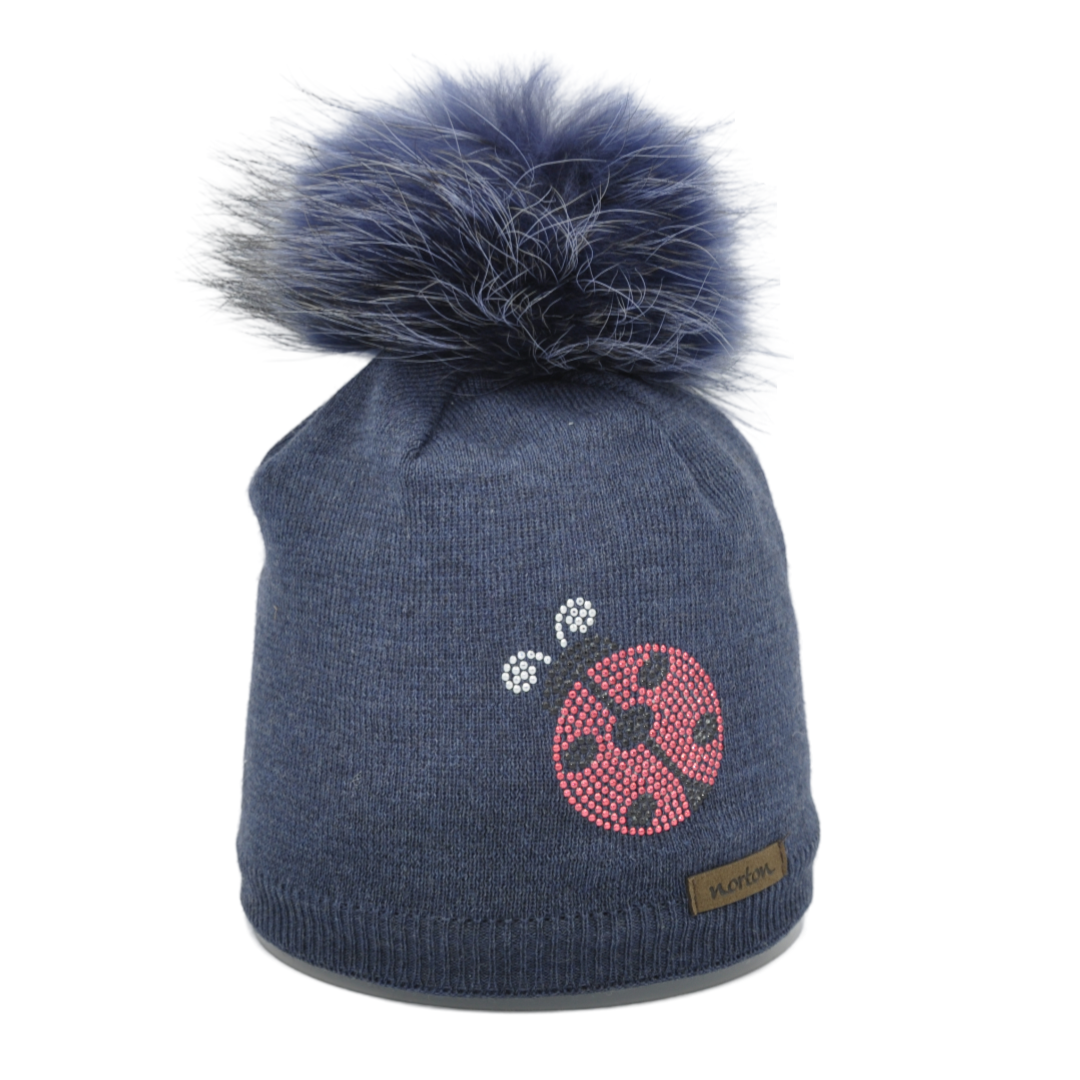 8267JR - beanie for kids with strass