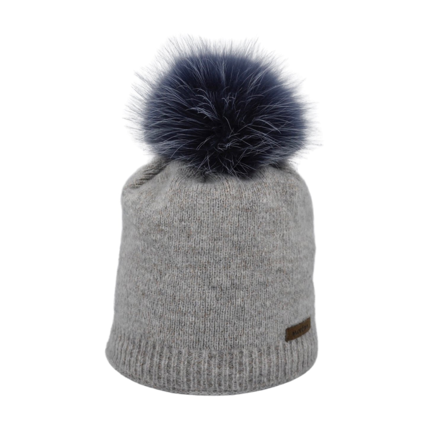 8292 - Mütze mit Lurex und Bommel