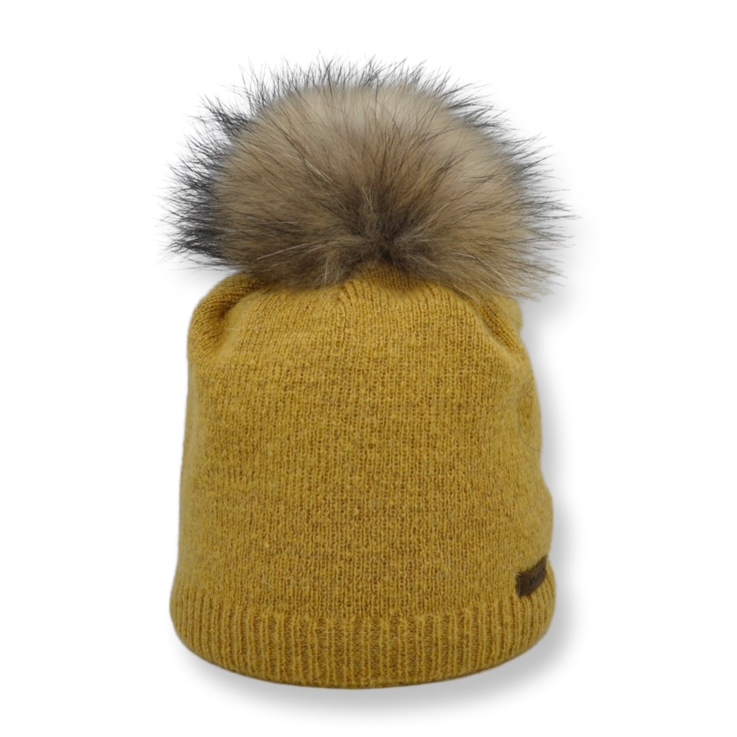 8292 - Mütze mit Lurex und Bommel