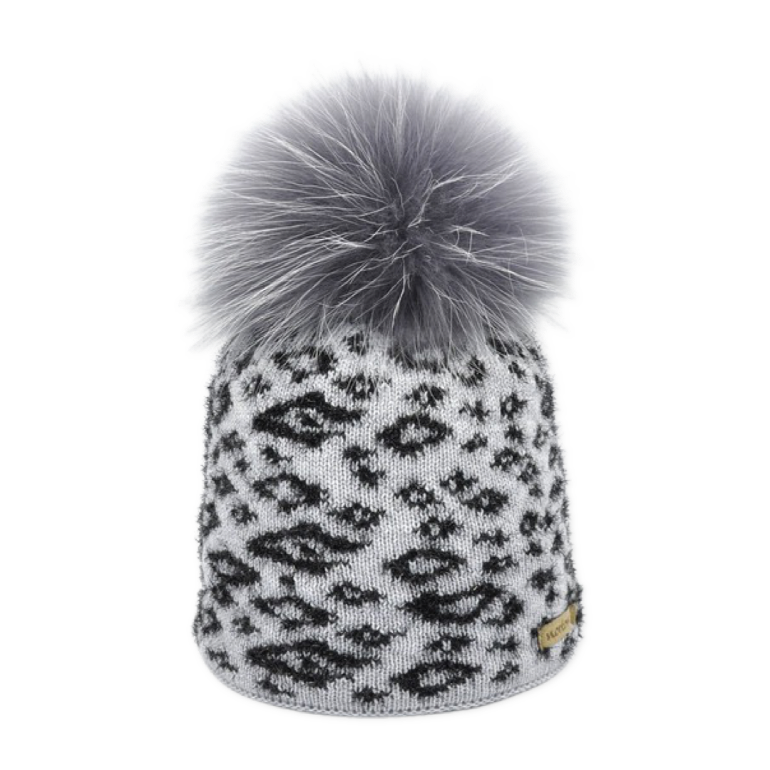 8312 - berretto lurex Leo con pompon