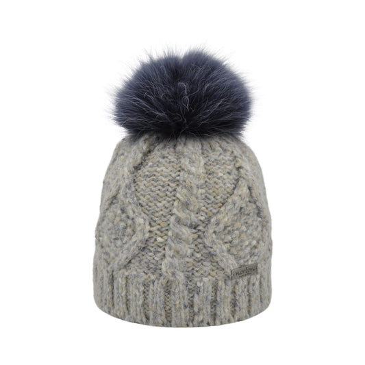 8326 - Mütze aus Merinowolle mit Glitzergarn