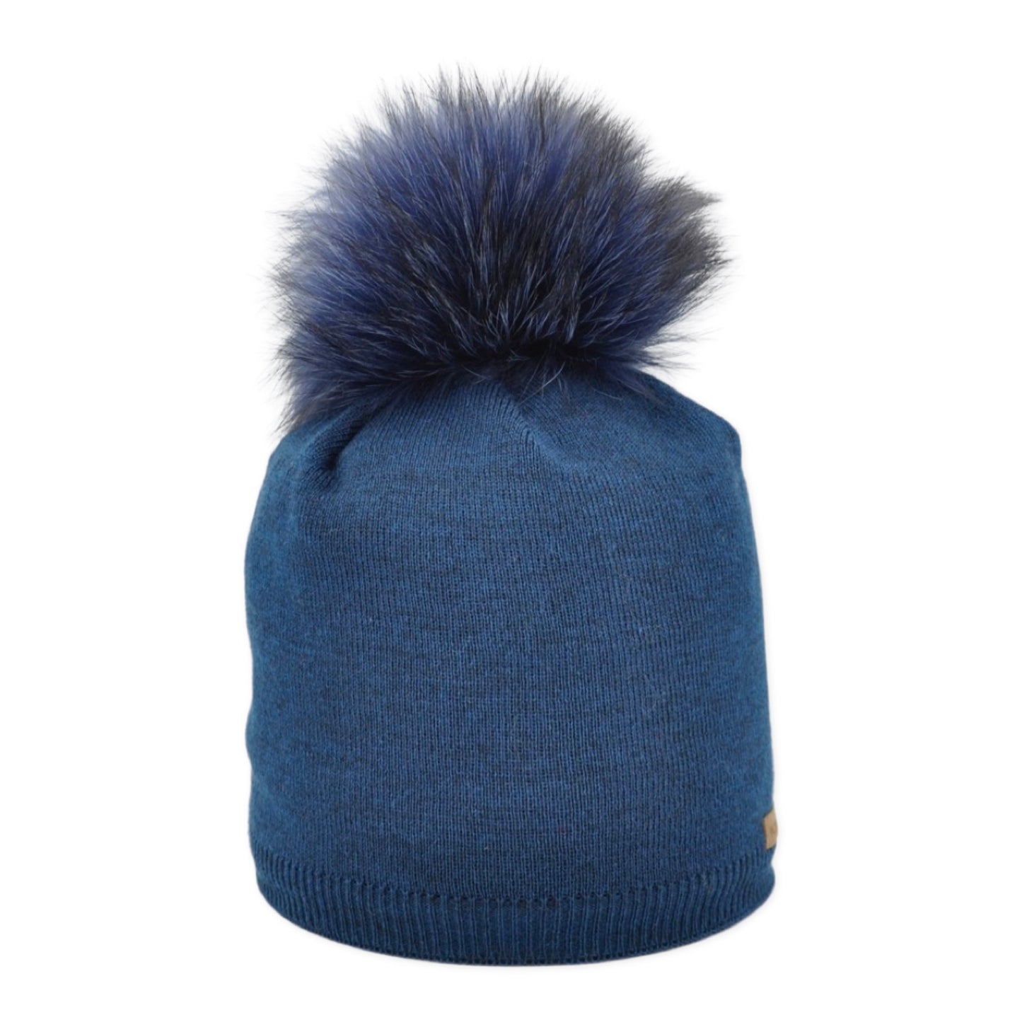 8382 - berretto in lana merino con pompon