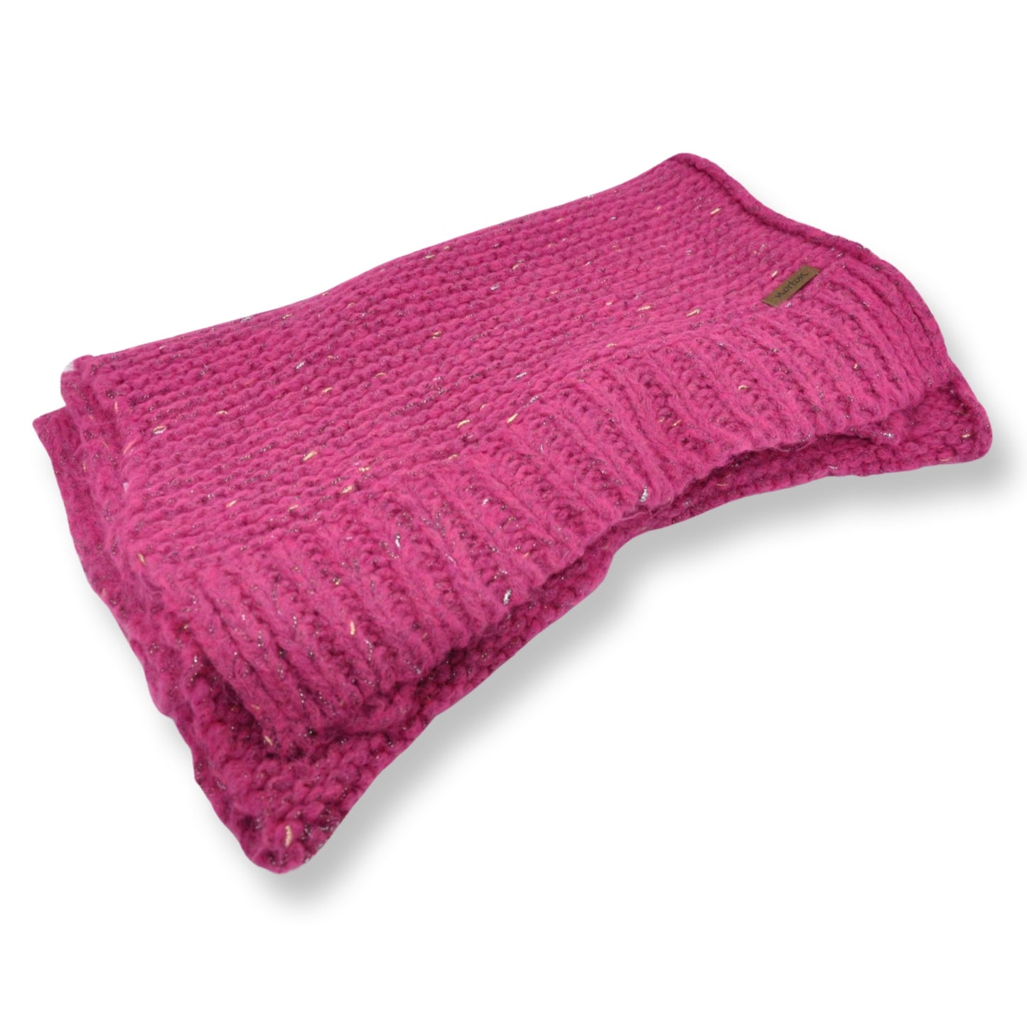 8414 - scarf in alpaca wool with glitter yarn