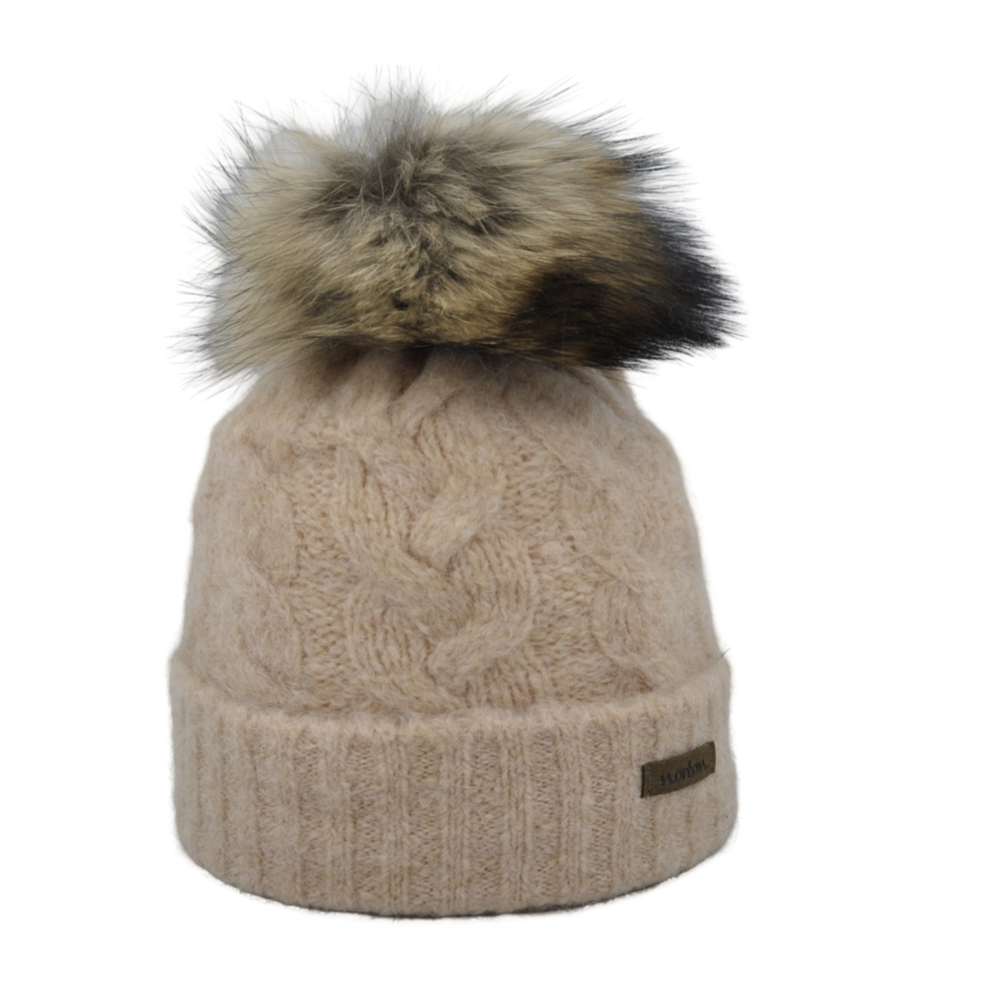 8501 - Mütze in weicher Mohair und Alpaka Wolle