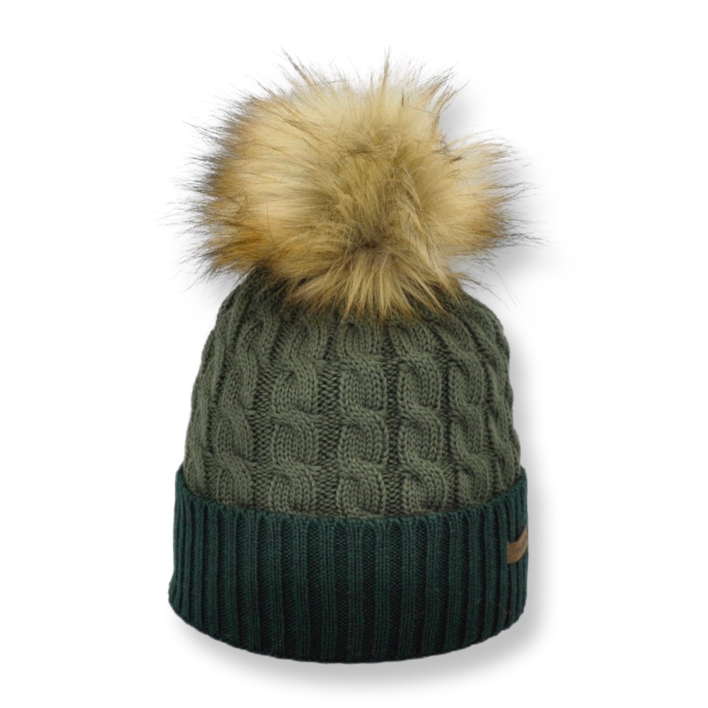 8519 - beanie bicolor with bobble