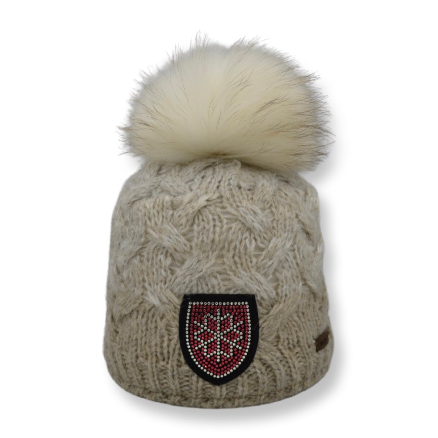 8525Jr - Mütze für Kinder mit Strass Patch