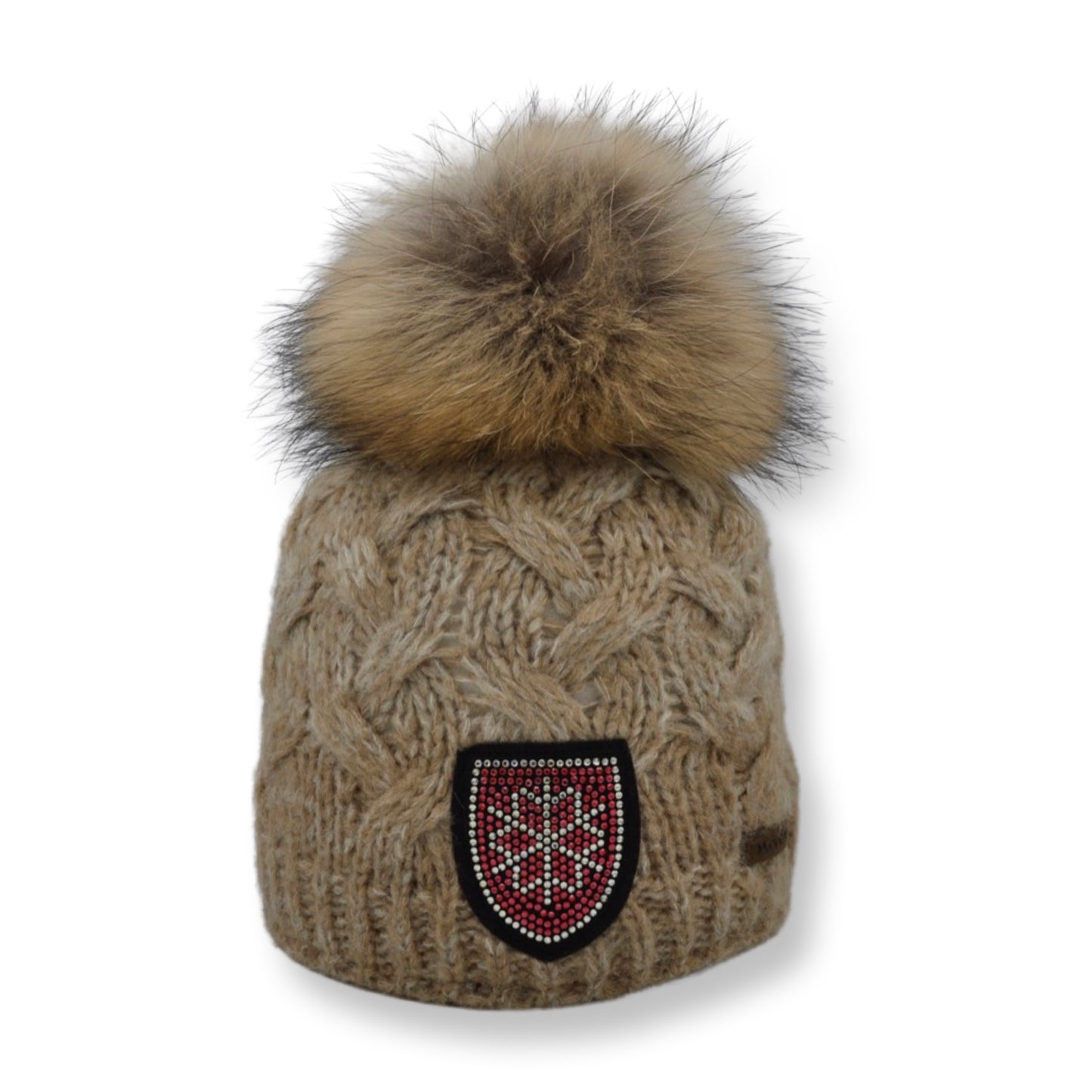 8525Jr - Mütze für Kinder mit Strass Patch