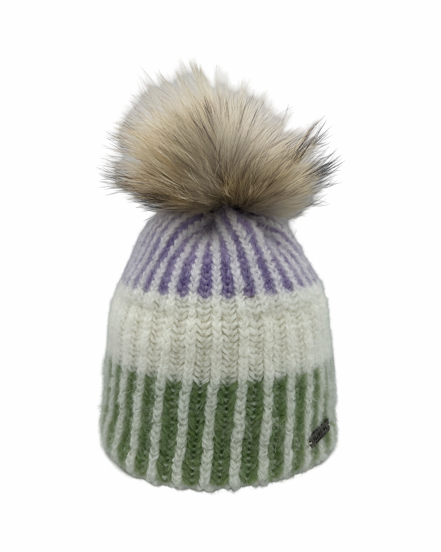 8719 - beanie in cozy wool with bobble