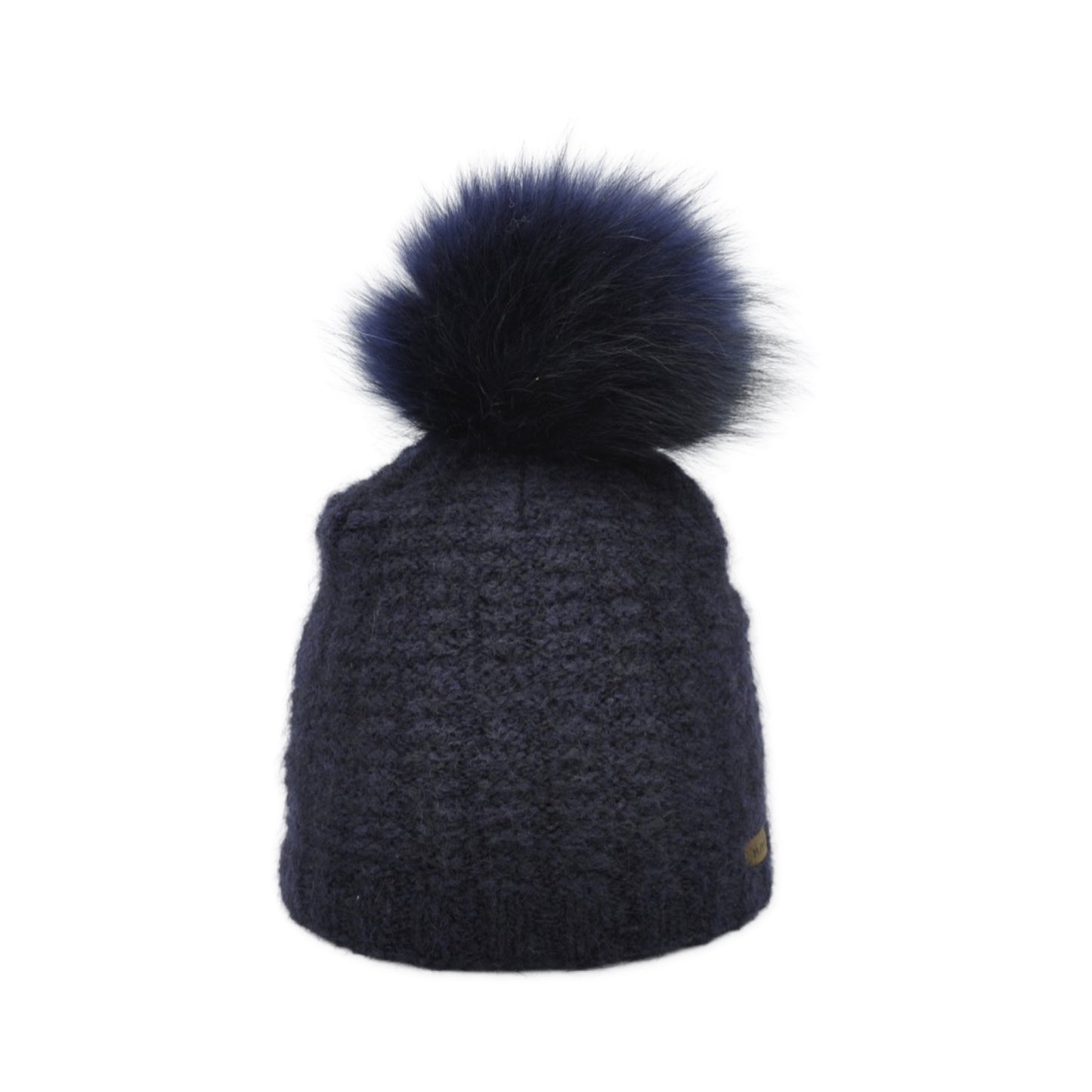 8730 beanie in mohair wool with bobble