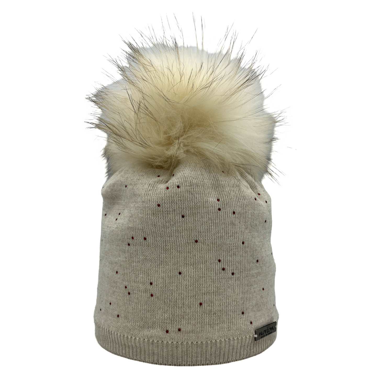 8368 - Mütze aus Merino Wolle mit Strass