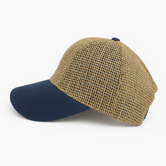 2435 - Herren-Baseballmütze aus 100% natürlichem Stroh | Norton Caps