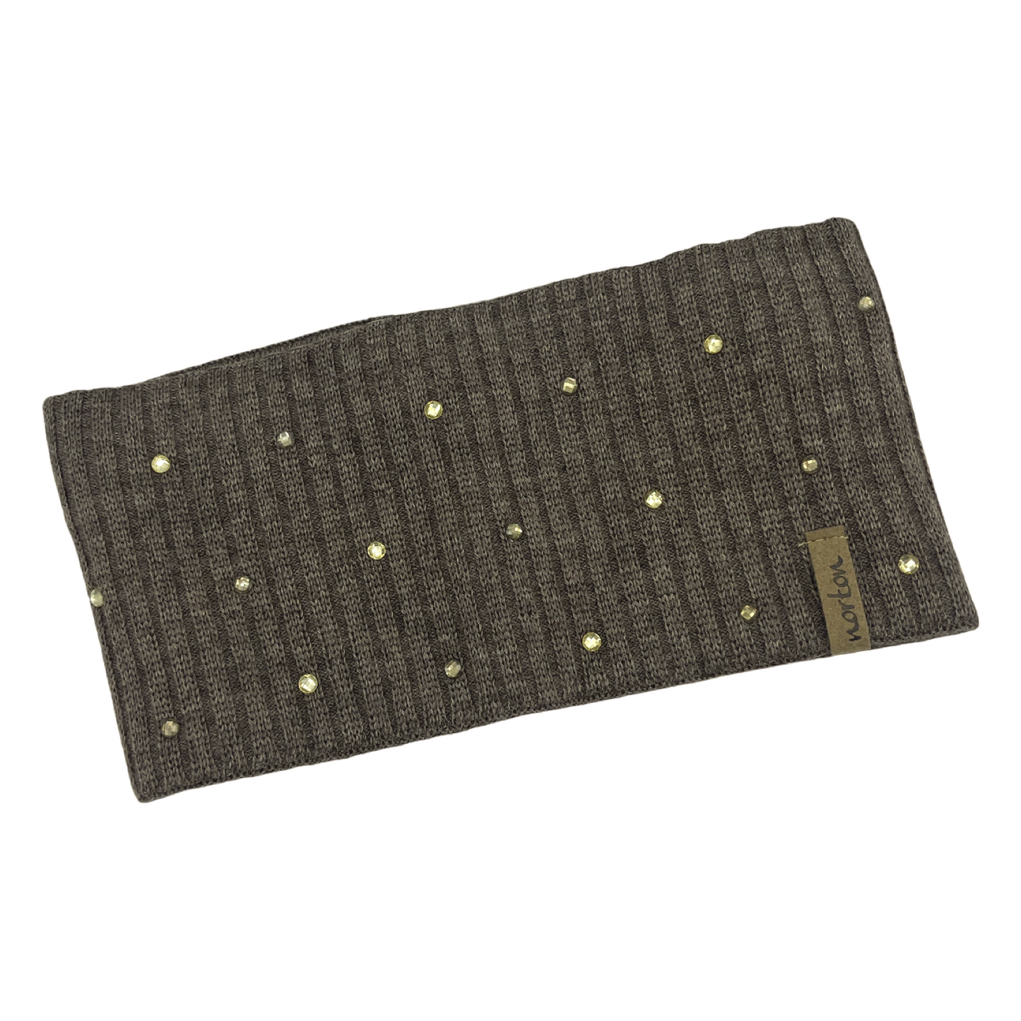 1223 headband in merino wool with strass