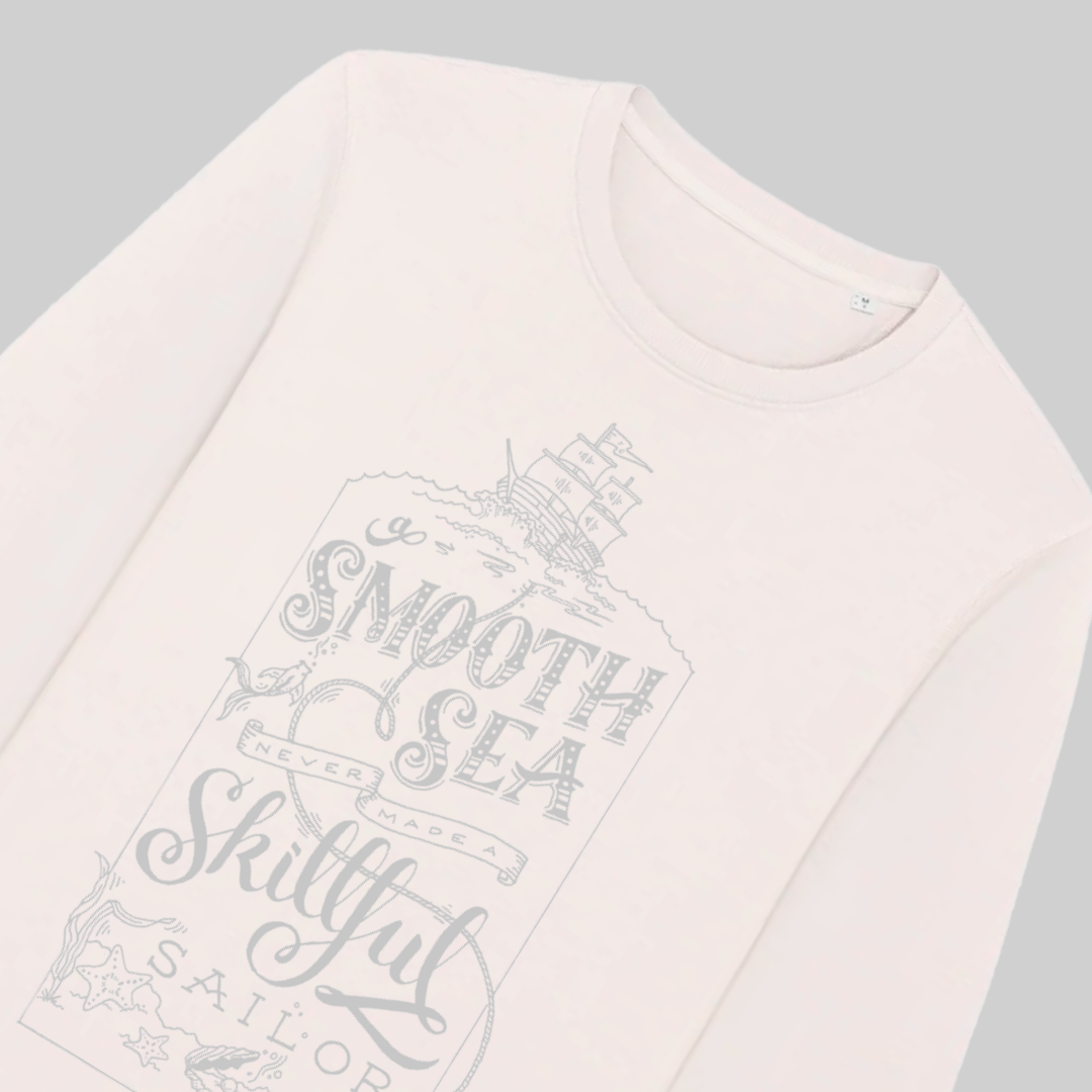 Felpa Uomo in Cotone Premium – "Smooth sea"