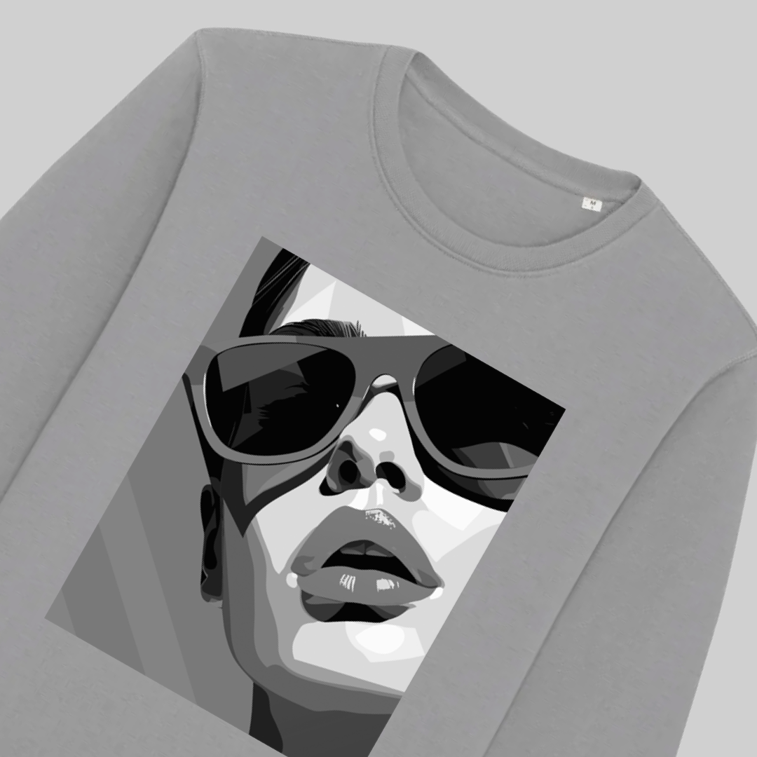 Damen-Sweater aus Premium-Baumwolle – „epic woman“