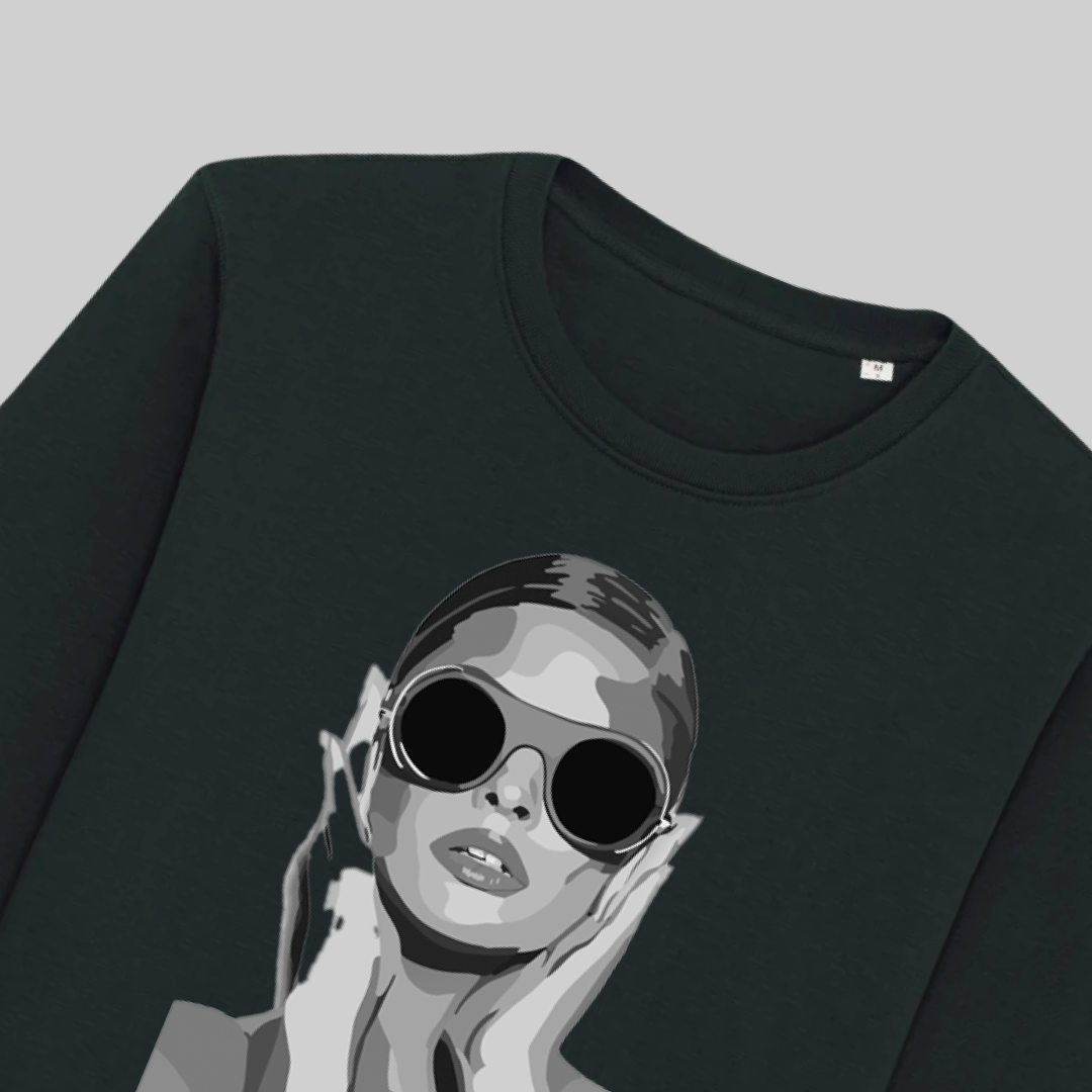 Damen-Sweater aus Bio-Baumwolle – „woman“