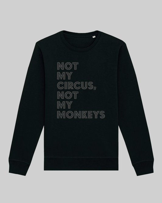 Damen-Sweater aus Premium Bio-Baumwolle – „Not my circus“