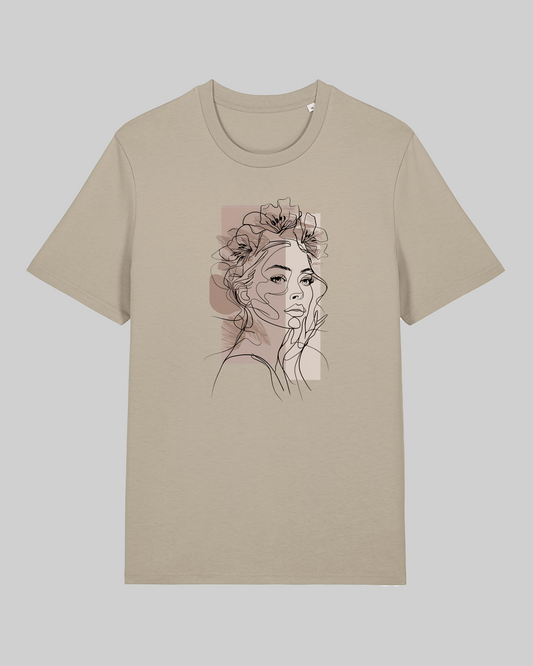 Damen-Shirt aus Premium Baumwolle – „ drawn woman“