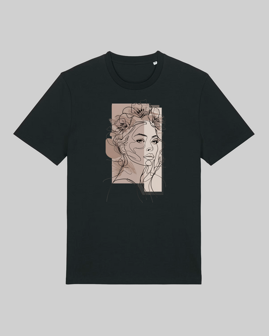 Damen-Shirt aus Premium Baumwolle – „ drawn woman“