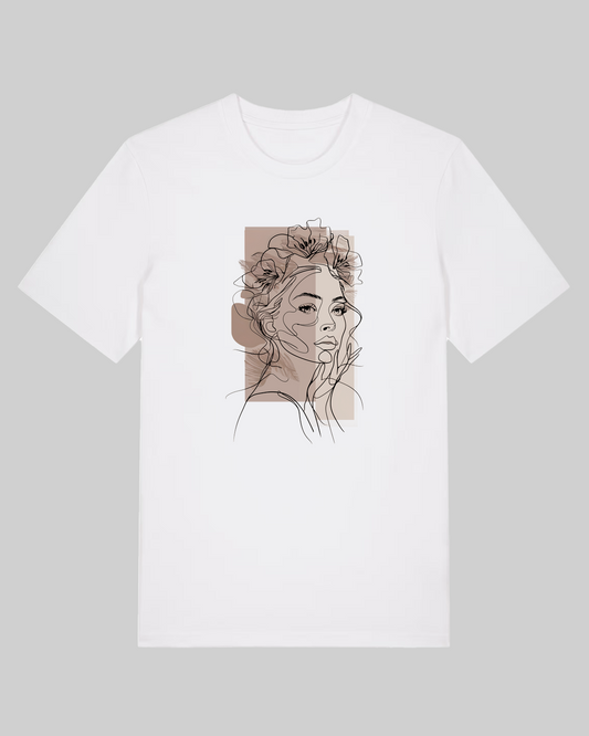 Damen-Shirt aus Premium Baumwolle – „ drawn woman“