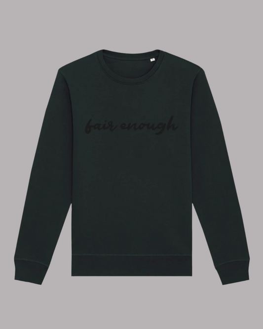 Damen-Sweater aus Bio-Baumwolle – „fair enough“