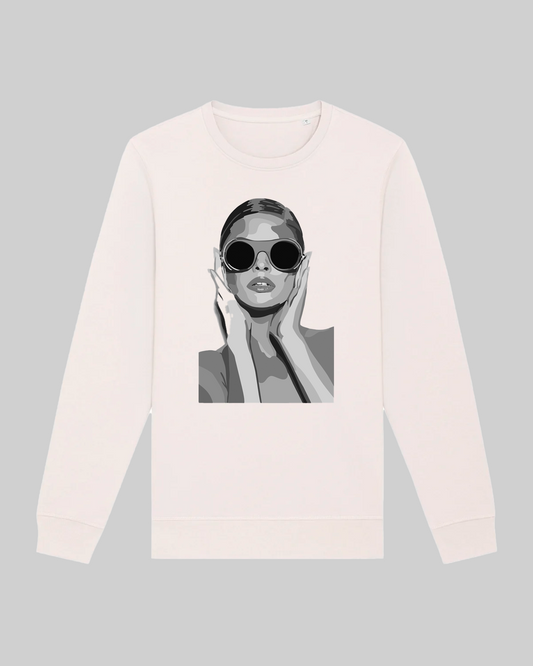 Damen-Sweater aus Bio-Baumwolle – „woman“