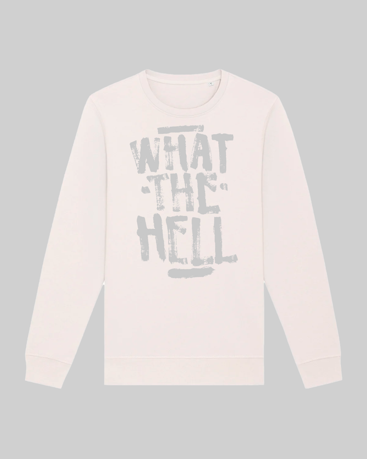 Unisex-Sweater aus Bio-Baumwolle – „what the hell“