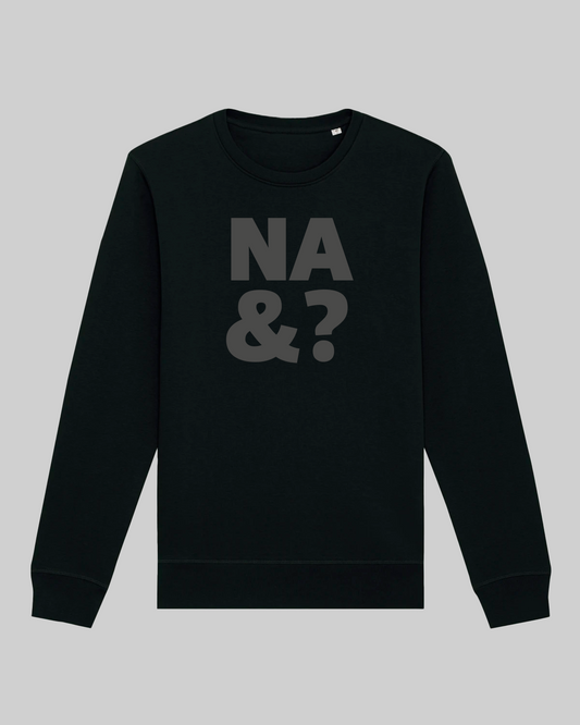 Unisex-Sweater aus Premium-Baumwolle – „na&?“
