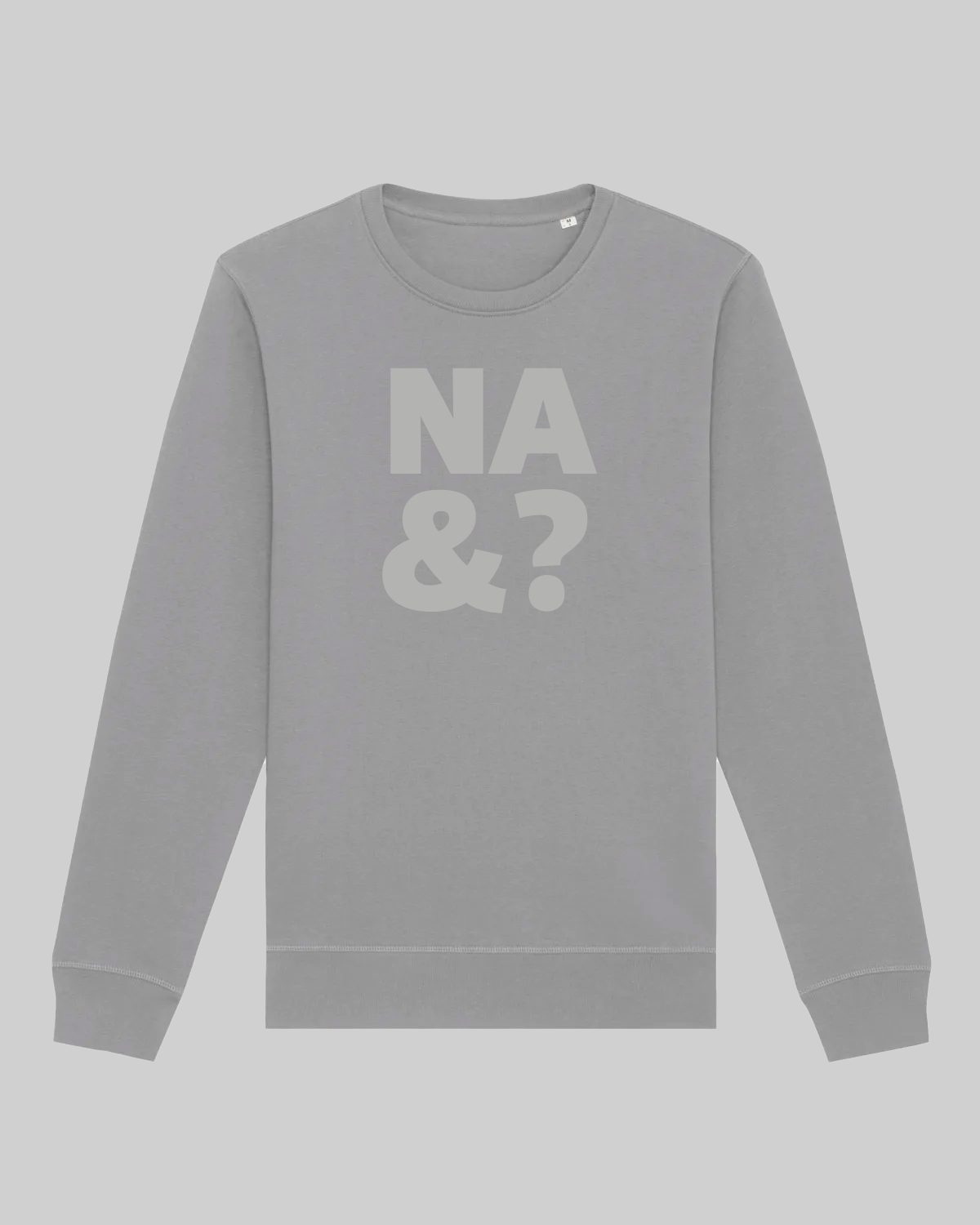 Unisex-Sweater aus Premium-Baumwolle – „na&?“