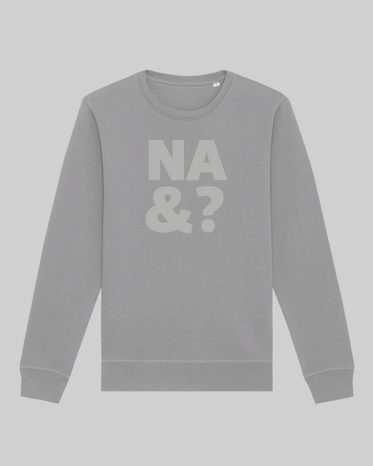 Unisex-Sweater aus Premium-Baumwolle – „na&?“
