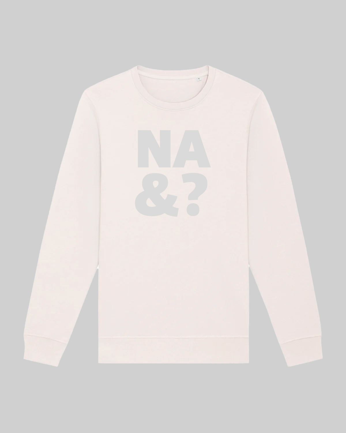 Unisex-Sweater aus Premium-Baumwolle – „na&?“