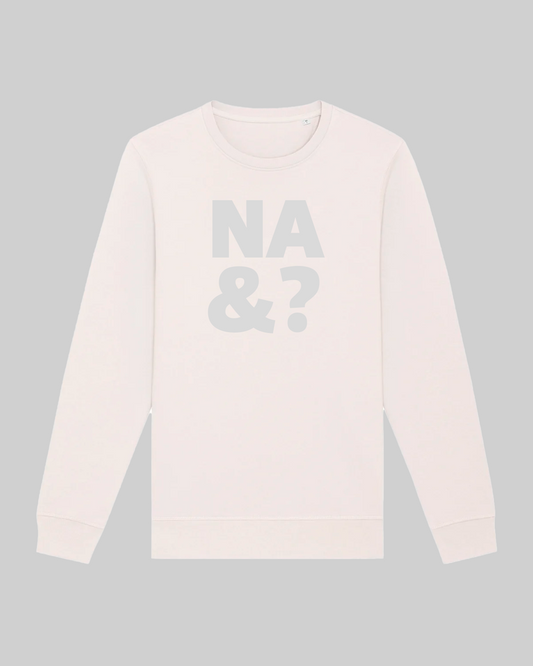 Unisex-Sweater aus Premium-Baumwolle – „na&?“