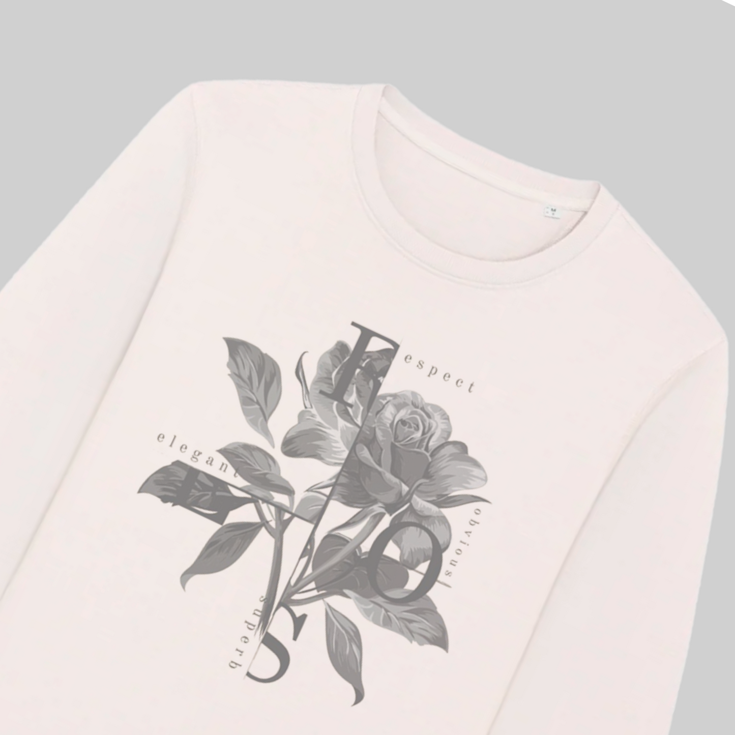 Damen-Sweater aus Premium Baumwolle – „ Flowers“