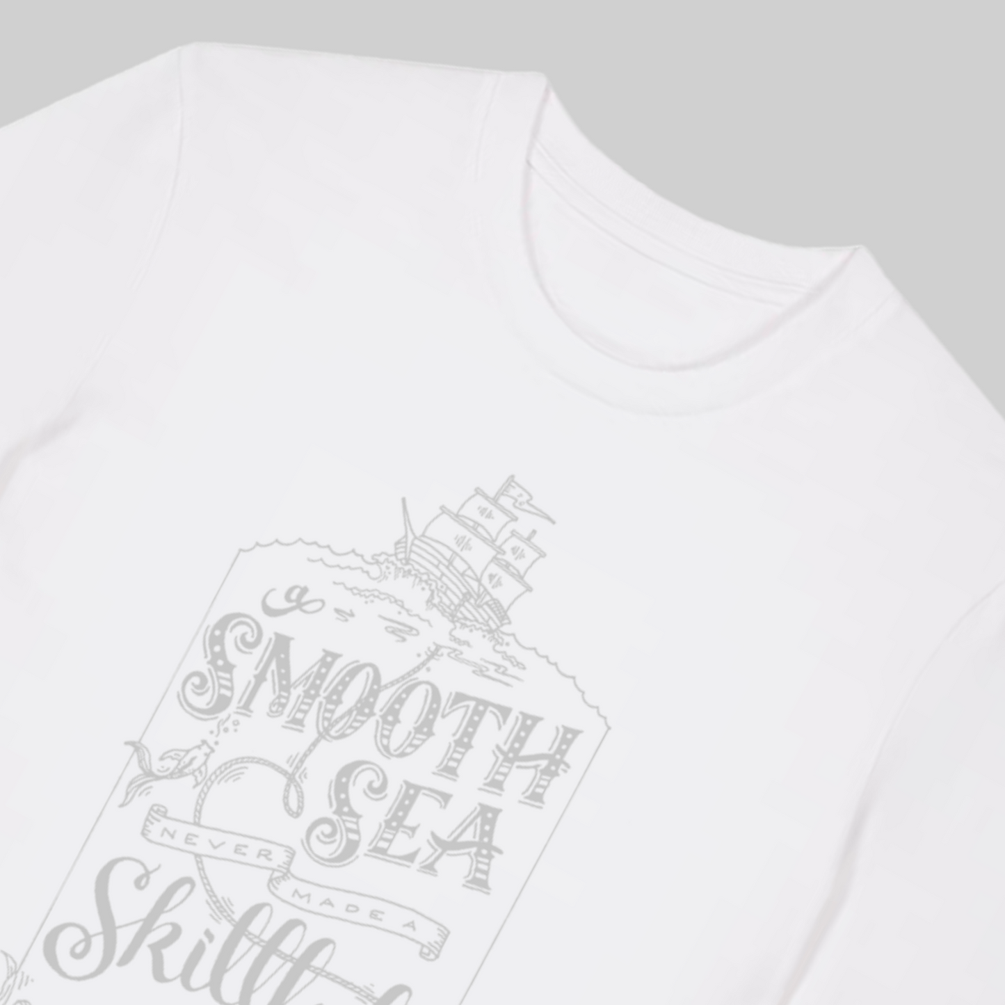 Man's Premium Cotton Shirt – "smooth sea"